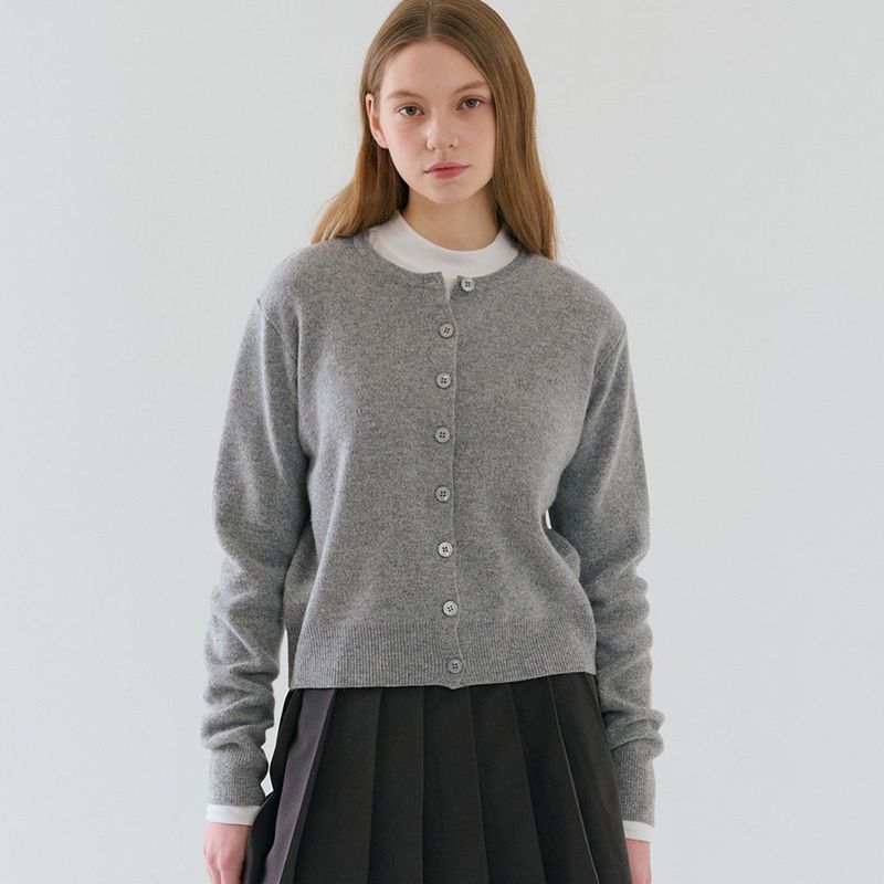 RAVEROUS(レイバロス)の「RVS Round Neck Cardigan Melange Gray(Tops)」