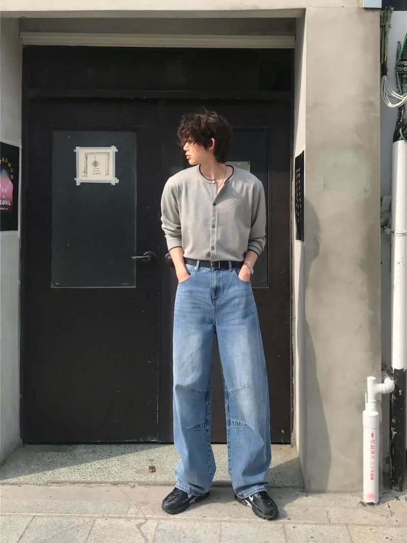 [1+1] LMN All Day Paneled Wide Denim Pants (7 colors)