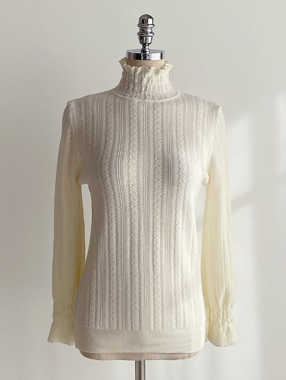 Seca Smoke Brushed Lace Polar Knit
