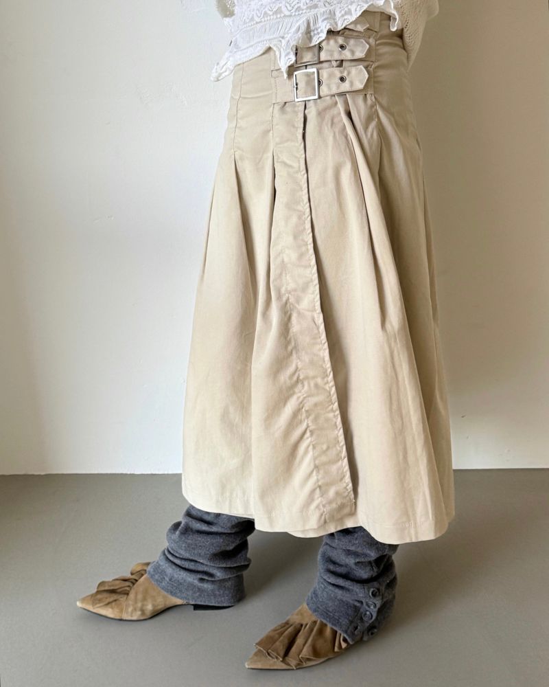 Buckle Wrap Skirt