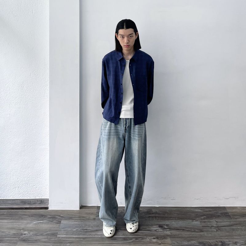 Micro Check Pocket Shirt