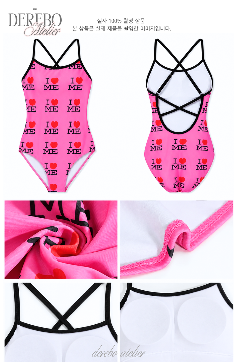 I Love Pink Monokini