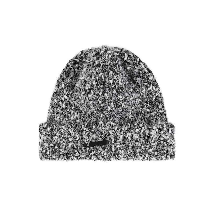 VA Brooch Bokashi Knit Beanie Black
