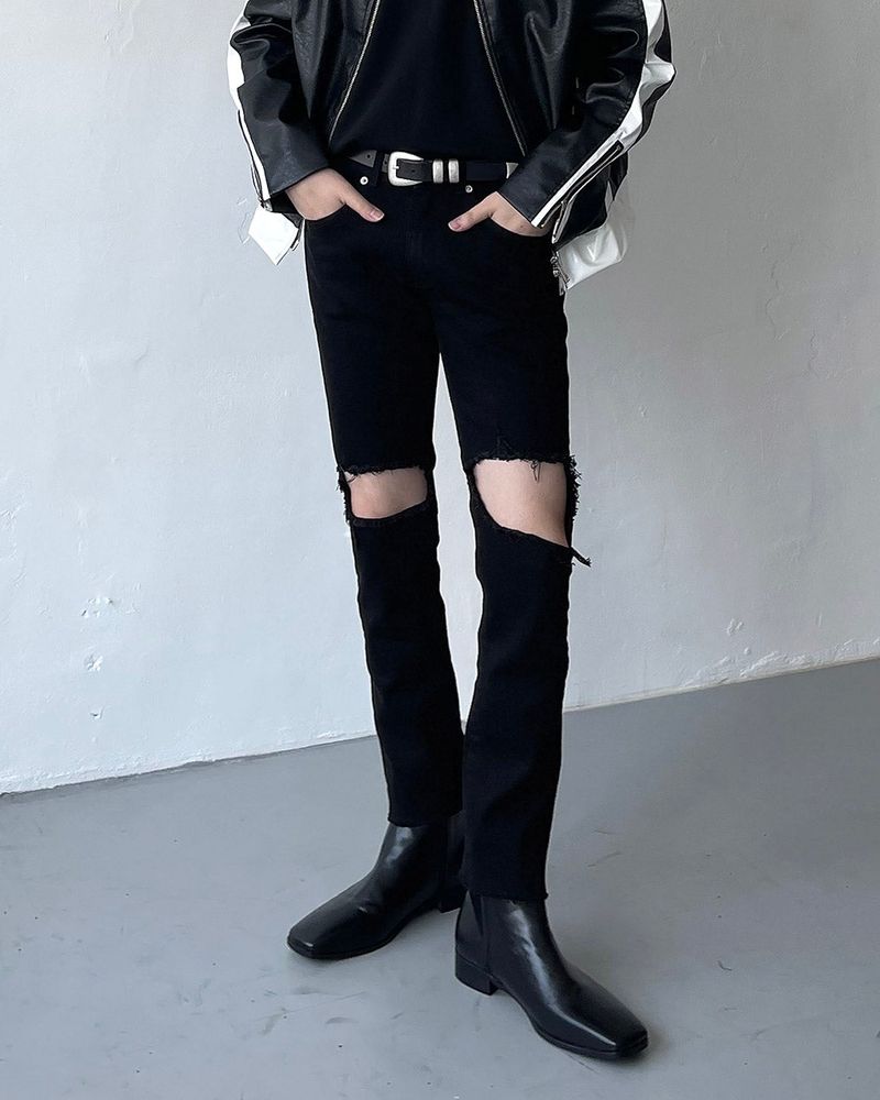COZINESS（コジネス）の「MZ237 Slim Fit Black Radish Jeans ( S ~ XXL )（Pants）」