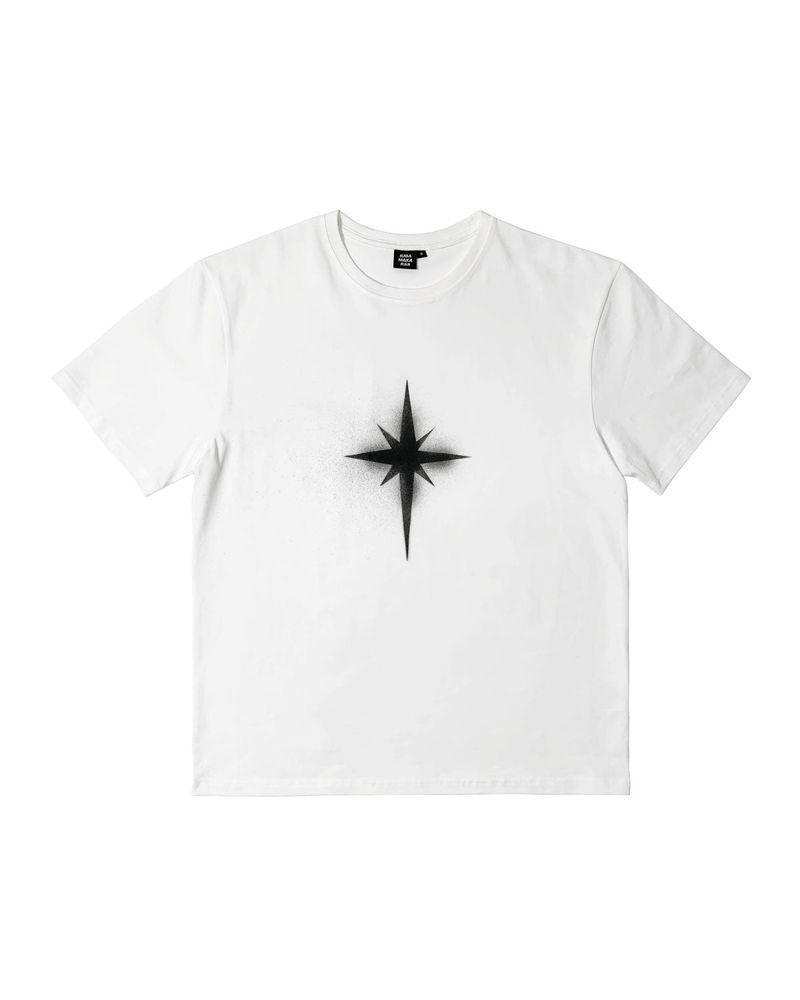 IUGAMAKARAS（イウガマカラス）の「Sprayed Half Top (White)（Tops）」
