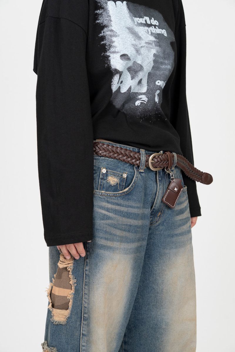 Perico Western Weaving Leather Belt