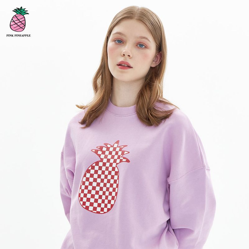 PINK PINEAPPLE（ピンクパイナップル）の「CHESS CHECK SWEATSHIRT (3color)（Tops）」