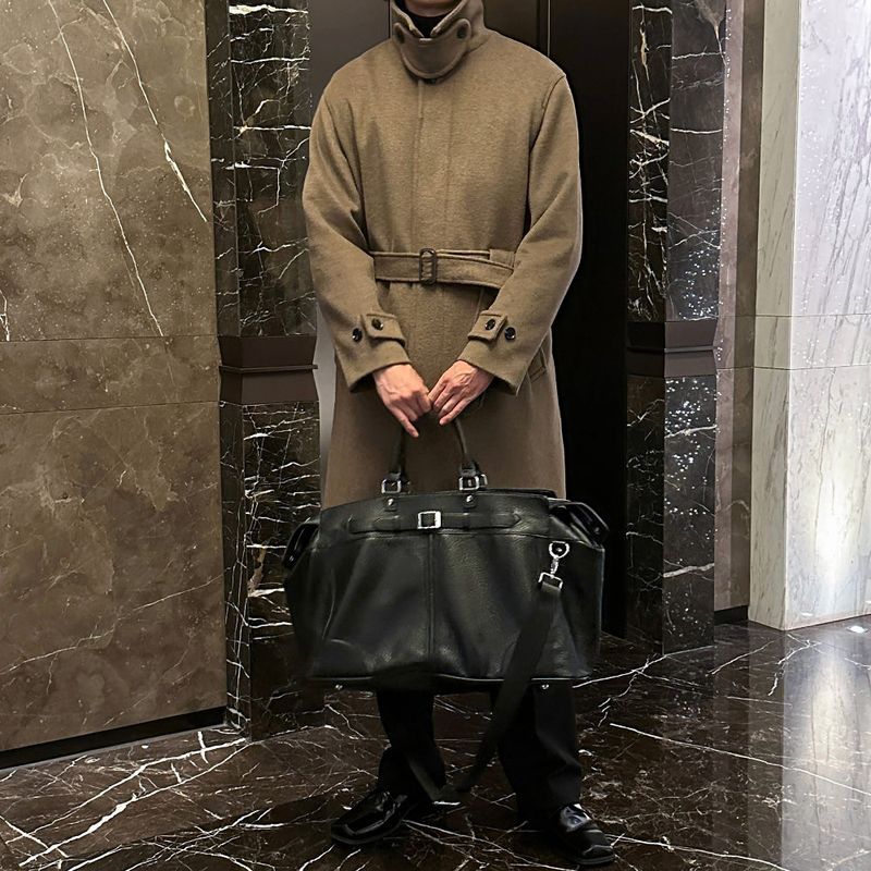 lemenne（ルメンヌ）の「[Premium] LMN Pent Wool Balmacan Robe Coat (3 colors)（Jackets/Outerwear）」
