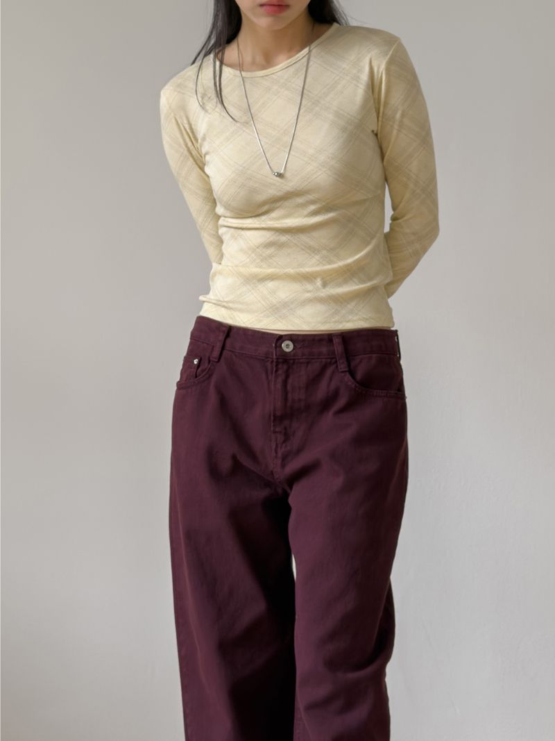 602 Dyed Cotton Wide Pants