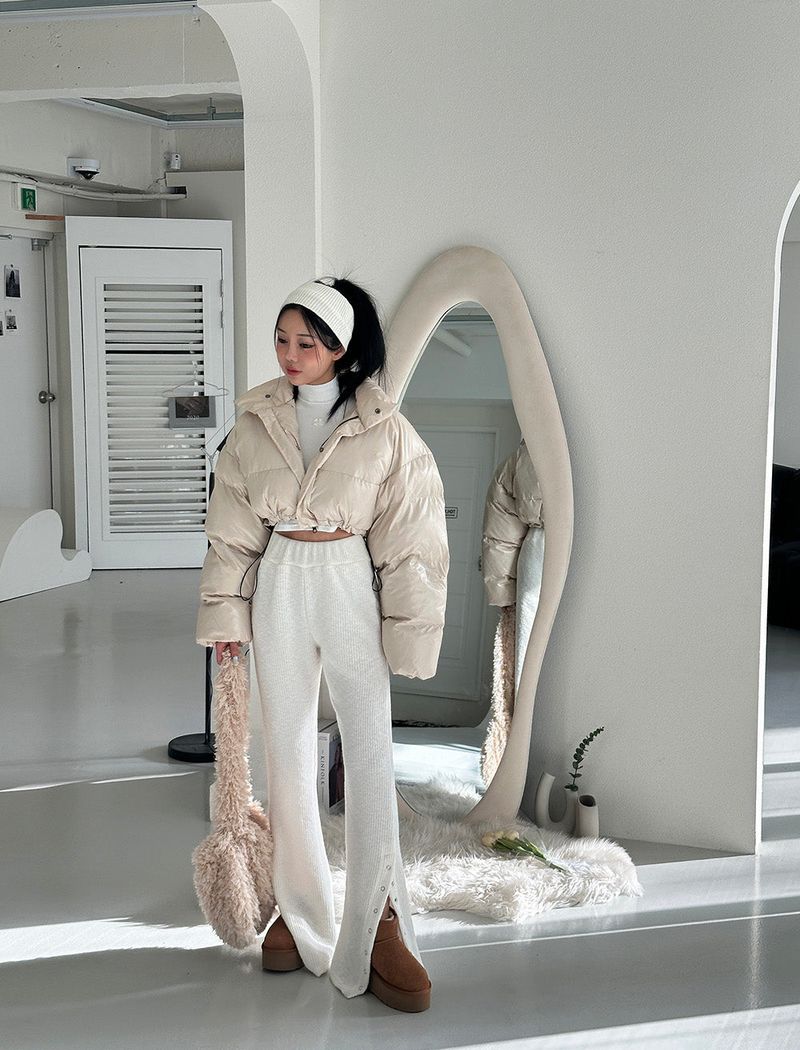 Crop cropped wellon short padded coat