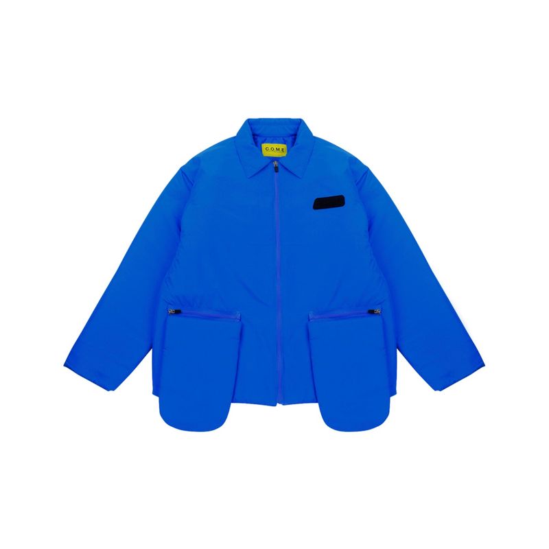 C.O.M.E（シーオーエムイー）の「[UNISEX] Padded Coach Jacket (Blue)（Tops）」