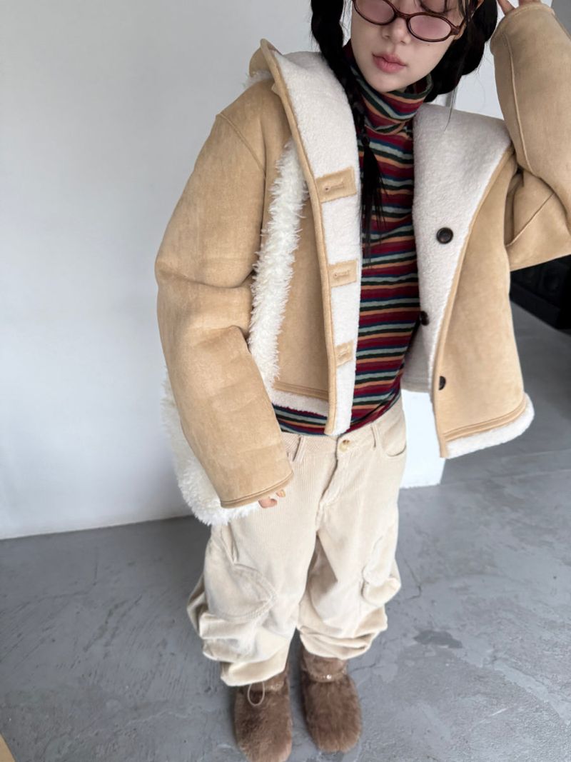hood reversible mustang jacket