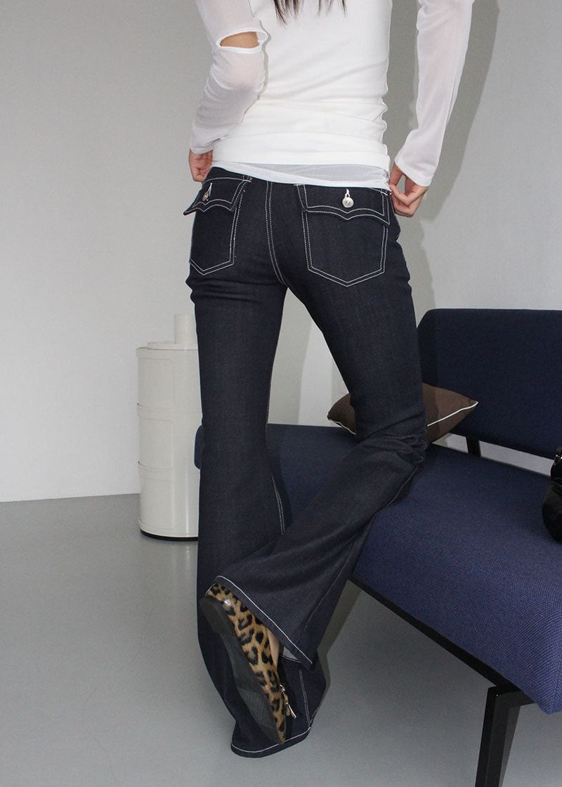 HIP POCKET BOOTS CUT PANTS