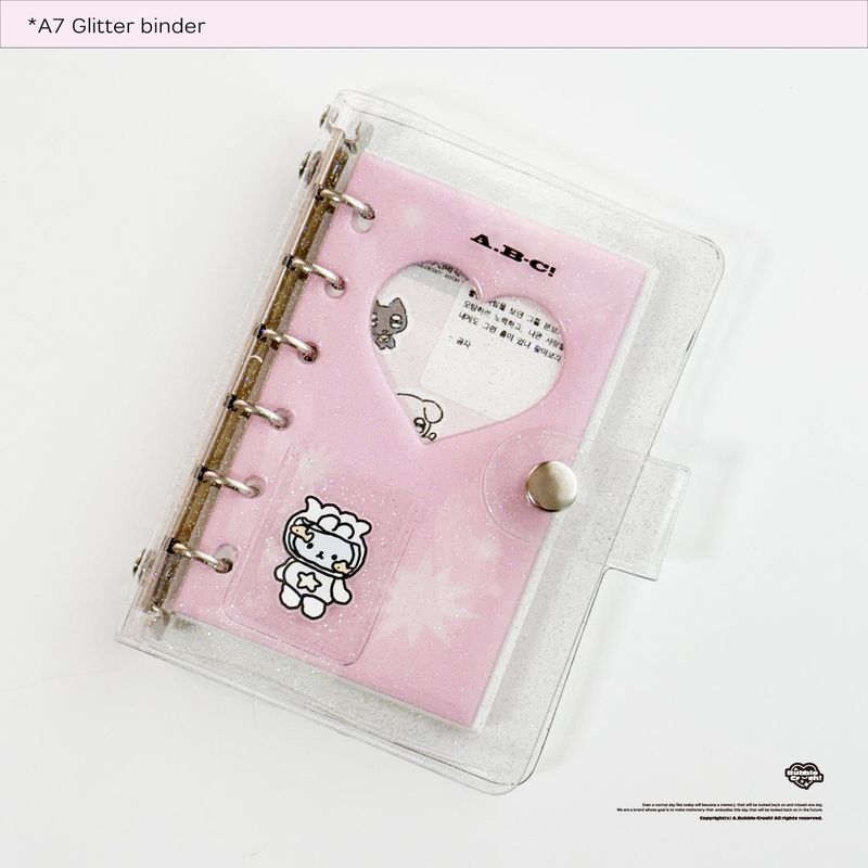 A7 glitter binder