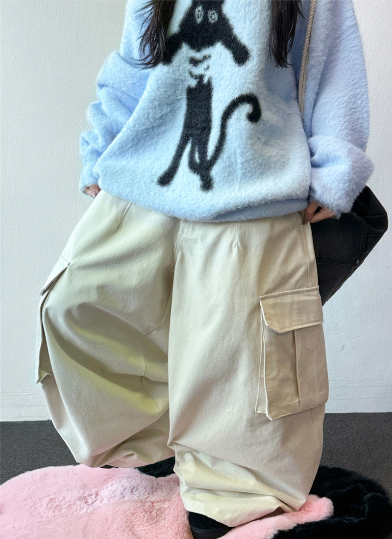 CCORTTI（コルッティ）の「バルーンフルーティーピーチスキンコットンカーゴバルーンパンツ 🤍🩶🩵 3 COLOR（パンツ）」