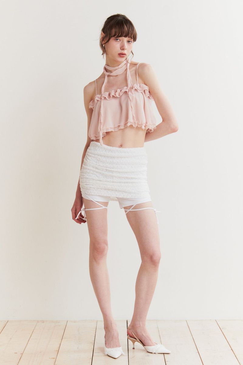 PAIN OR PLEASURE（ペインオアプレジャー）の「LILY SCARF TOP pink（Tops）」