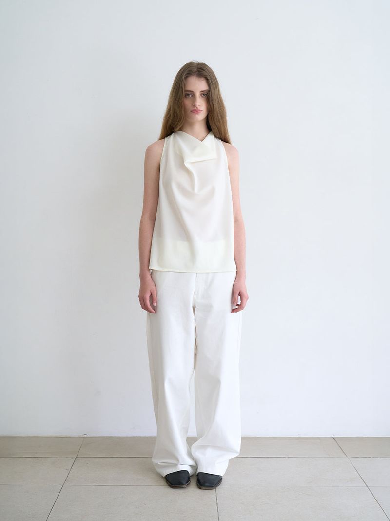 Hazel wide pants (Ivory)
