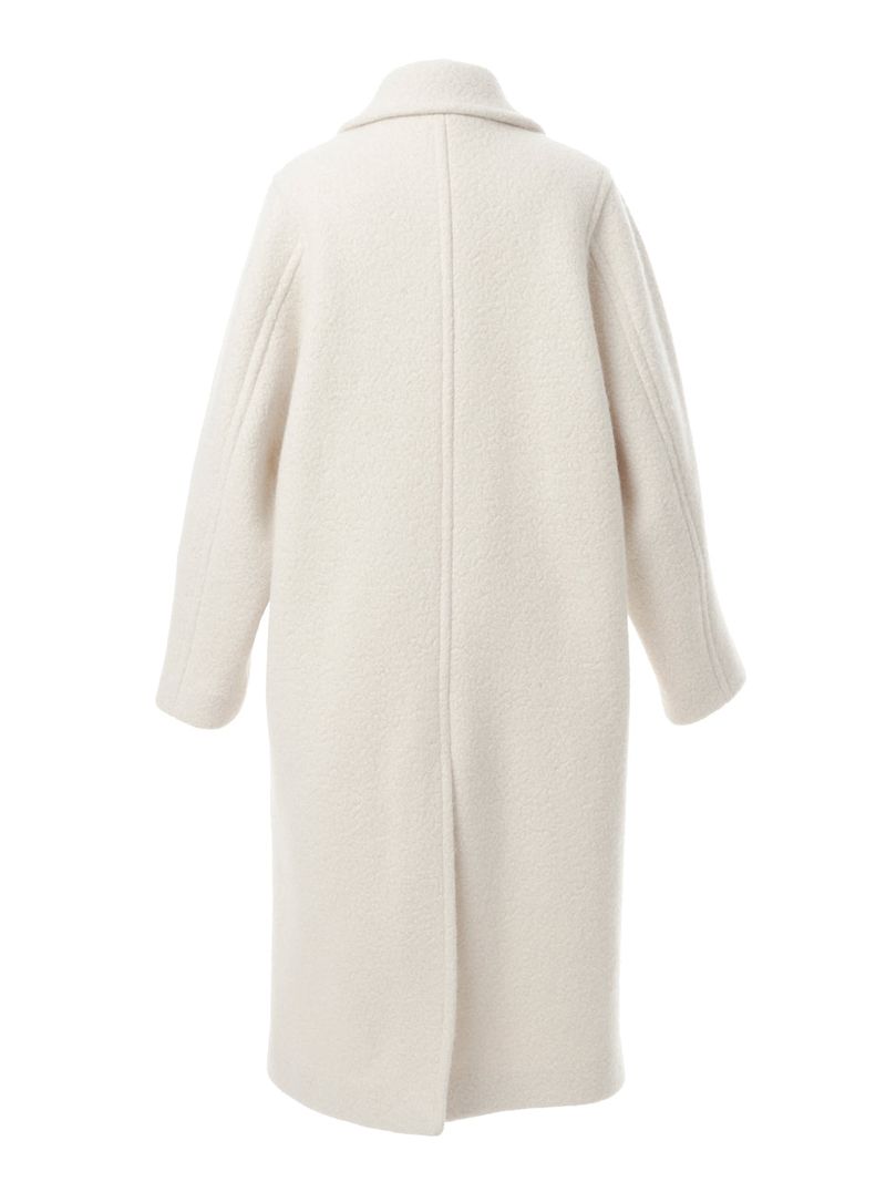 SINGLE LONG COAT_IVORY