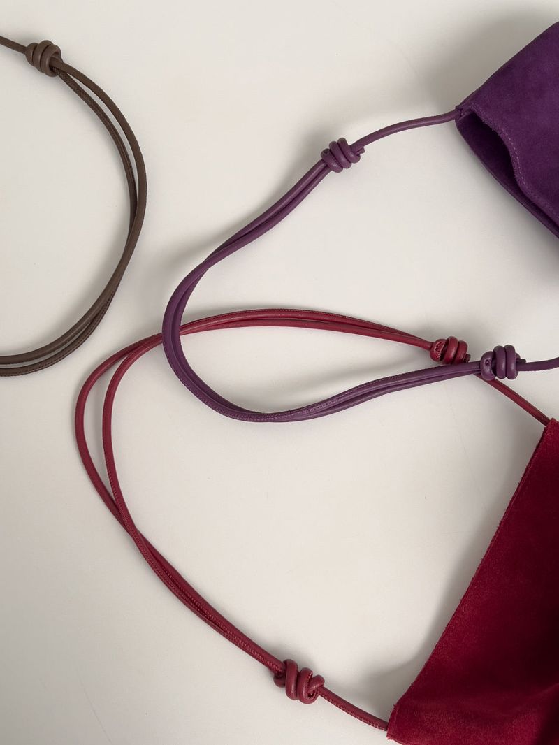 Suede Shoulder Bucket Bag