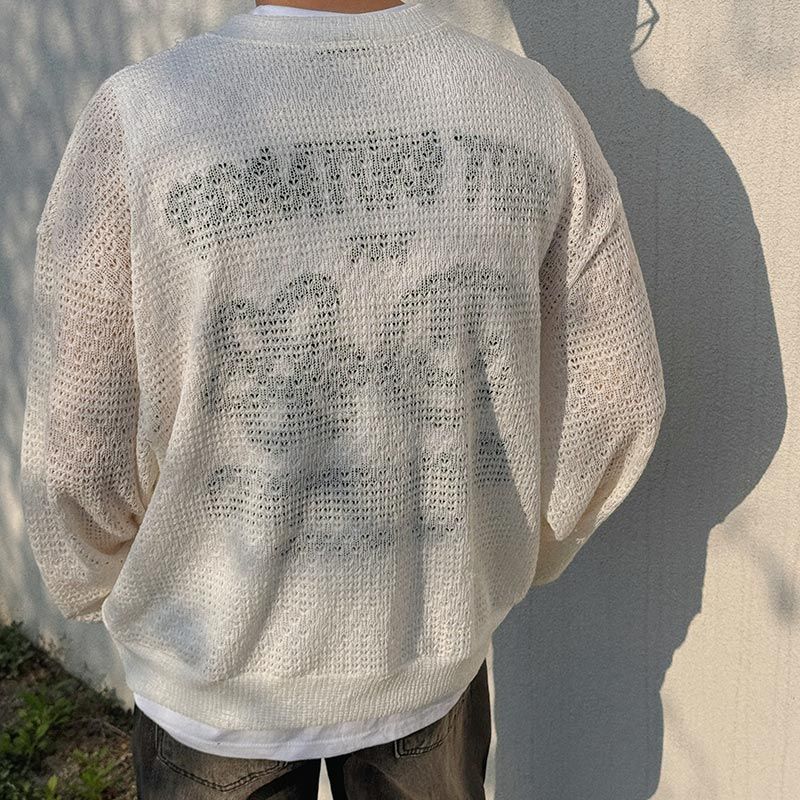 ASCLO Crochet See Through Cardigan (3color)