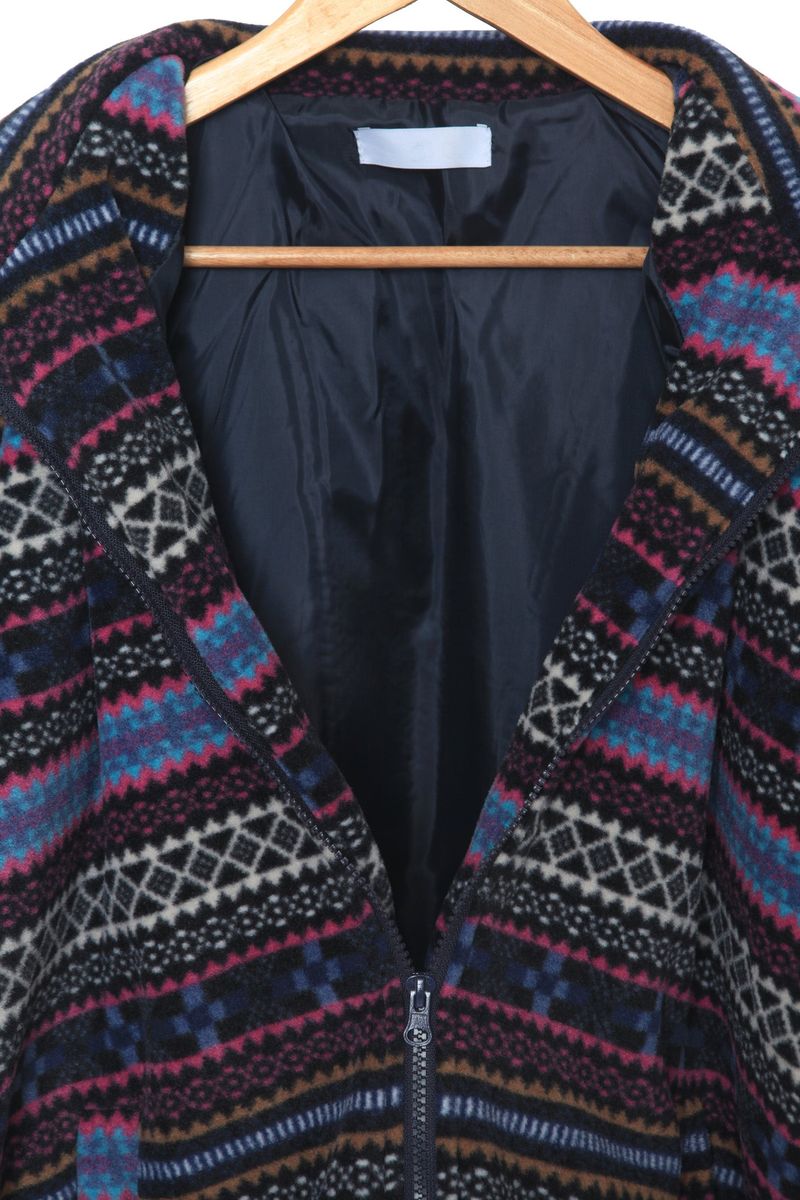 Elle Pattern Fleece Jacket