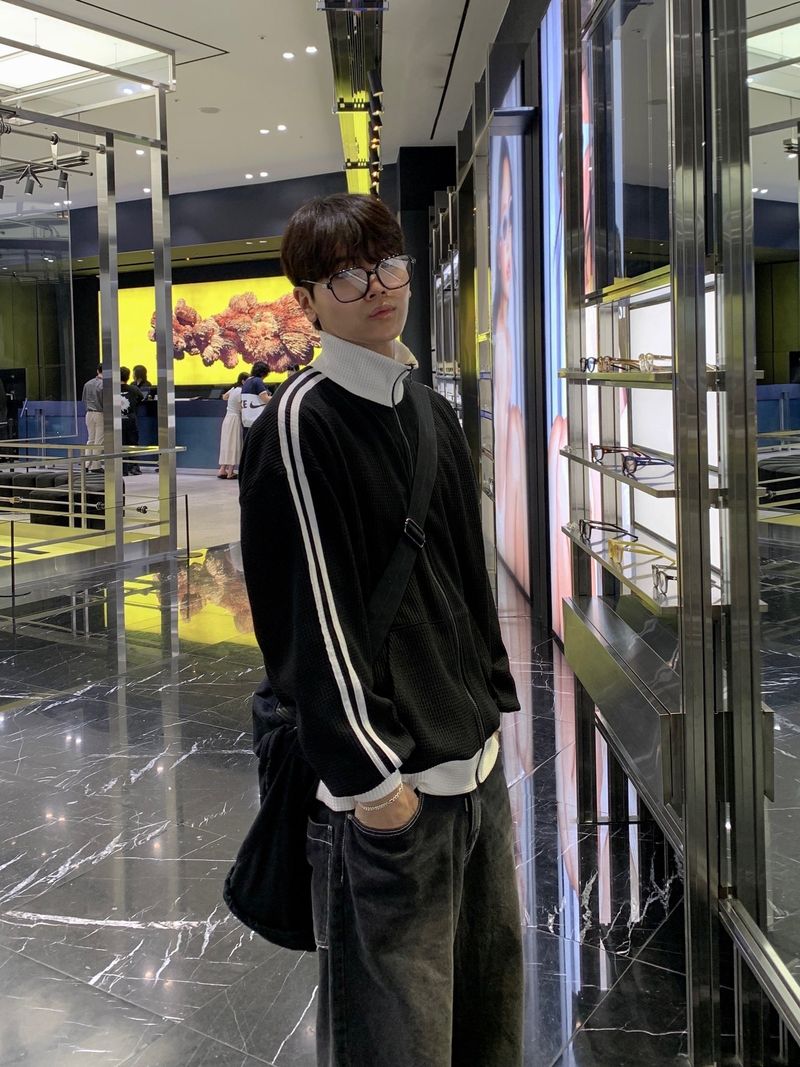 Celeb Waffle High Neck Zip-Up