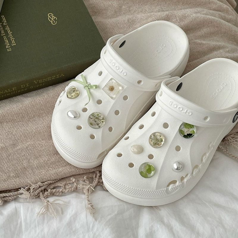 [made]vintage floural ver resin shoes charm set 
