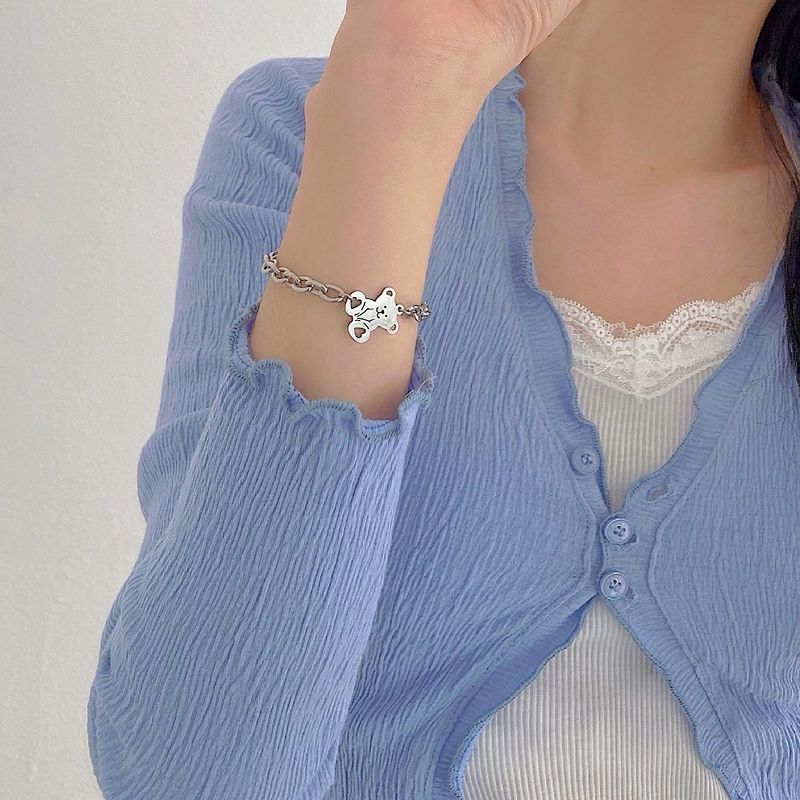 Heart pong bear bracelet