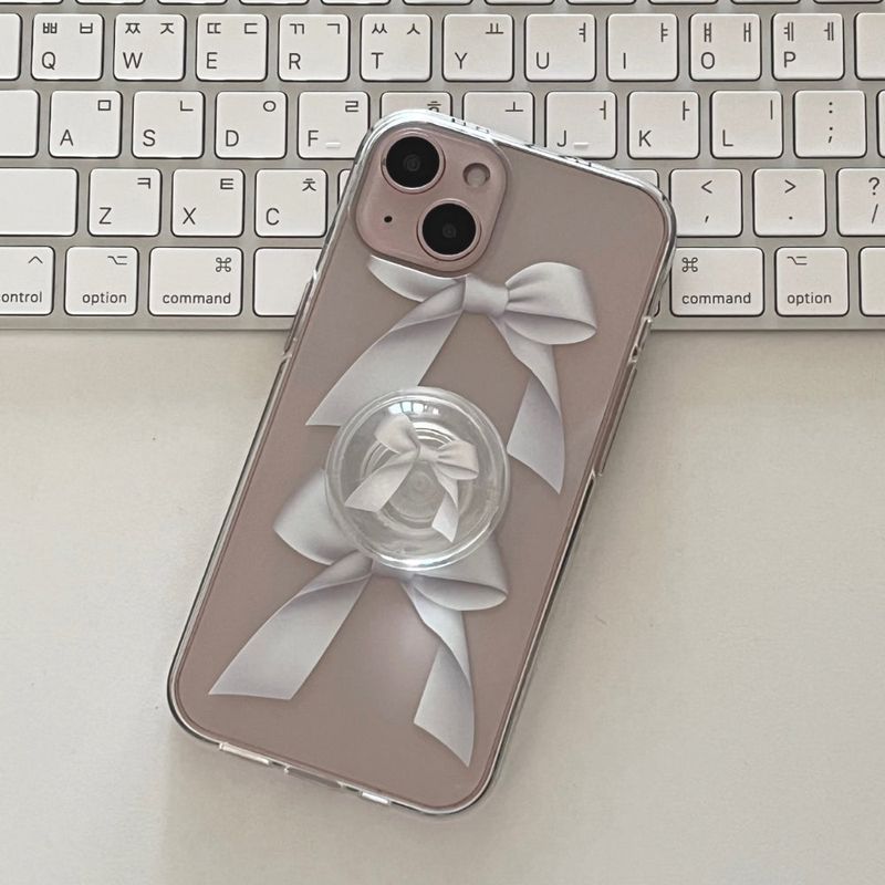 [MADE] white ribbon [Macsafe smart tok] 