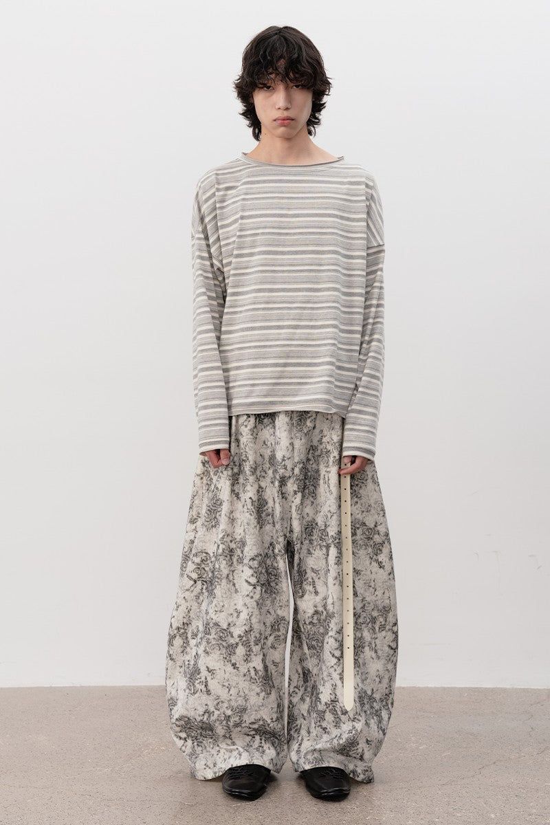 Striped Rolled Cuff Long Sleeve