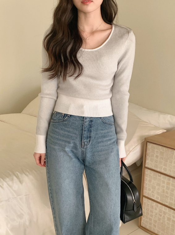 [SHOPPERMADE] Trend Washed Wide Denim Pants