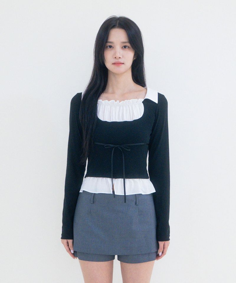 Not your rose（ノットユアローズ）の「Claire top (Black)（Tops）」