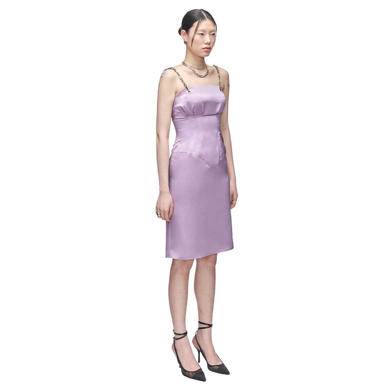 Marble Tailored Dress _ Lilac