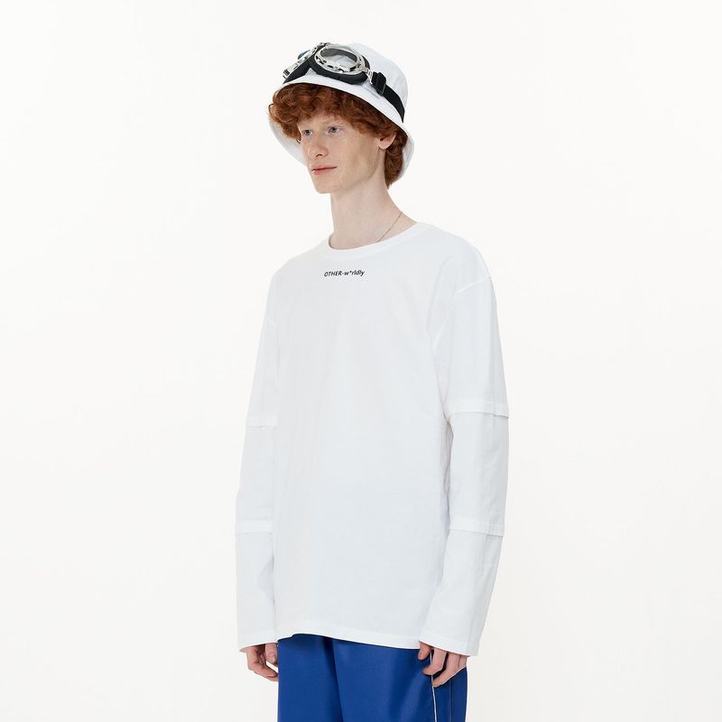 Triple Sleeve T-shirt [White]