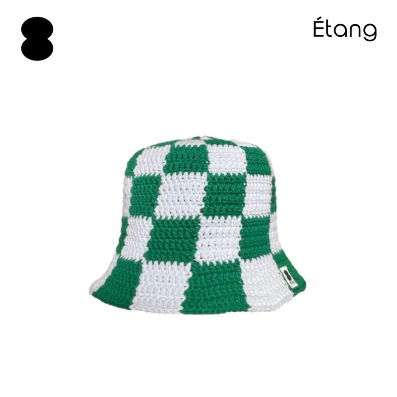 [MADE] Étang Checkerboard Hat﻿ | Green