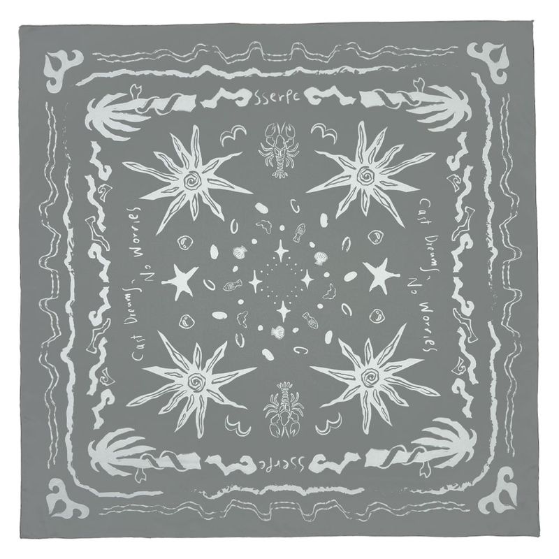 Sserpe（セルぺ）の「Cast Dreams No Worries Scarf Light Grey（Fashion Accessories）」
