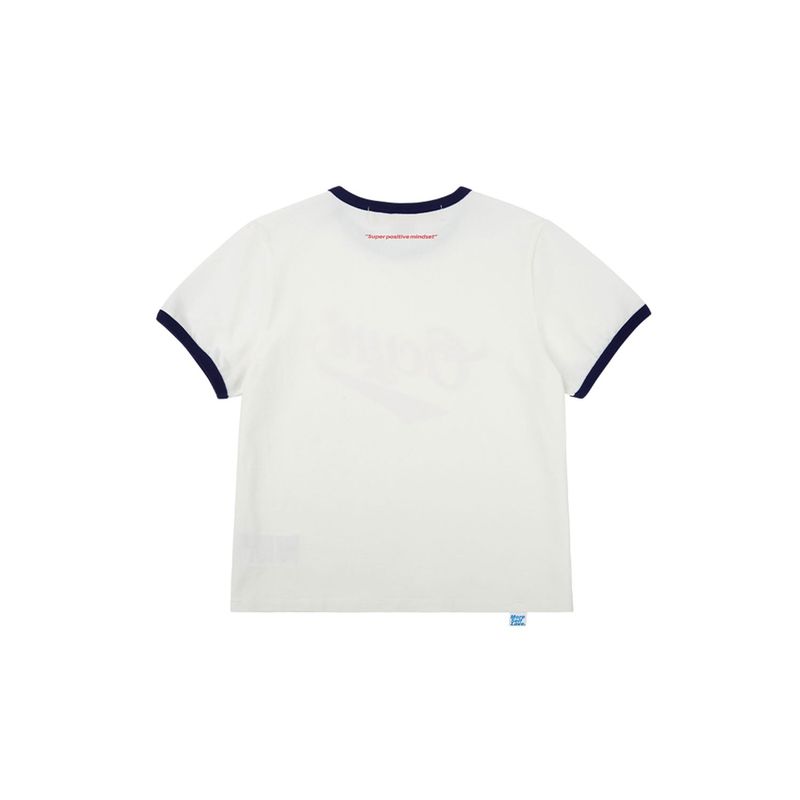 グッドバイブオンリーリンガーTシャツ_ホワイト