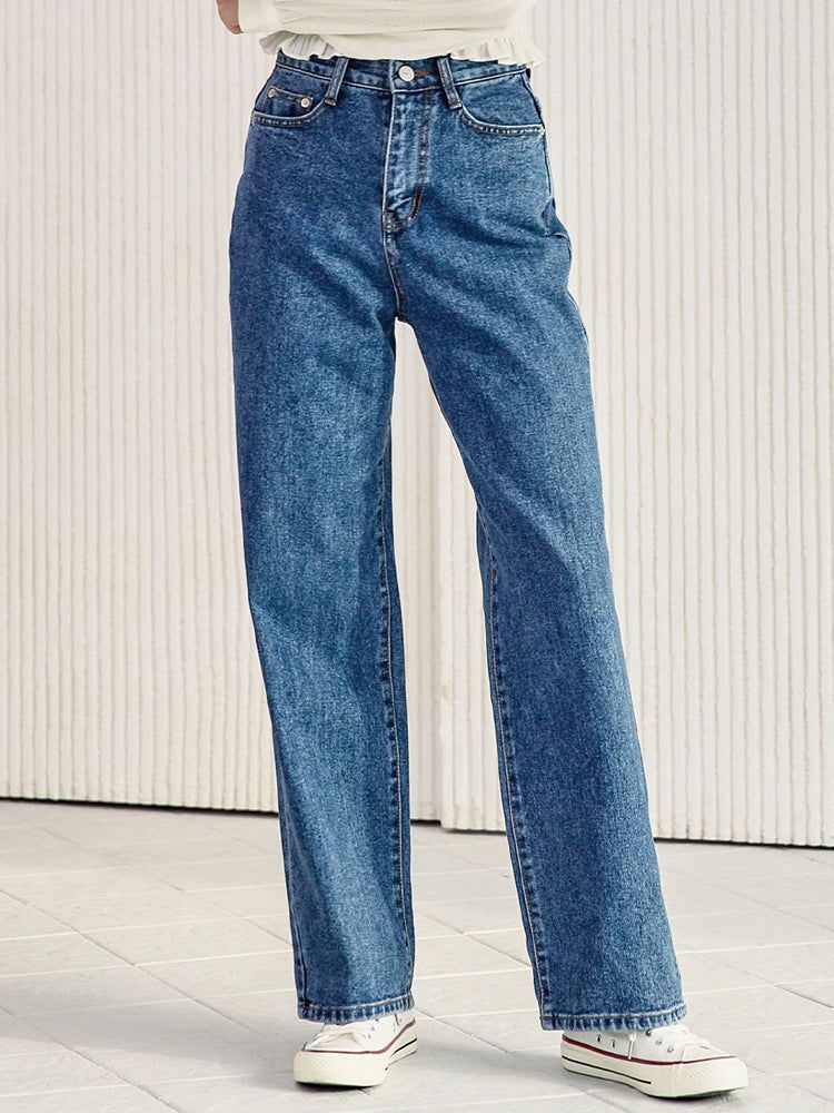 WAAR(ワル)の「W50 WIDE DENIM PANTS_DEEP BLUE(Pants)」