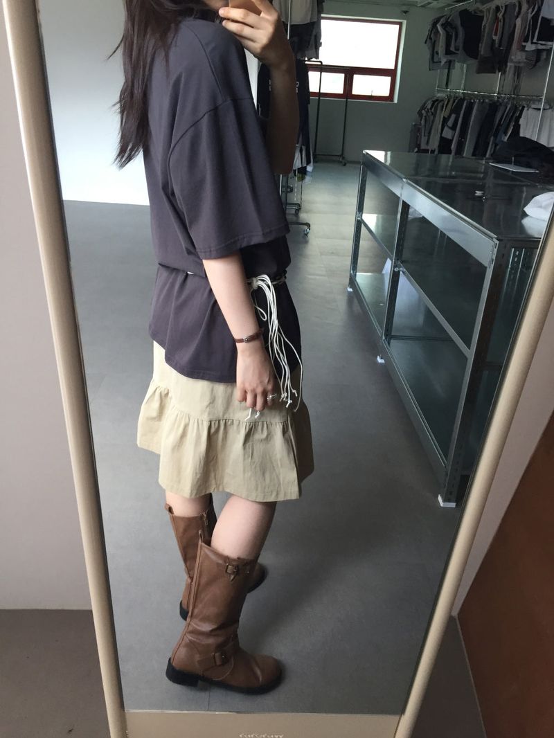 v midi skirt (3color) 