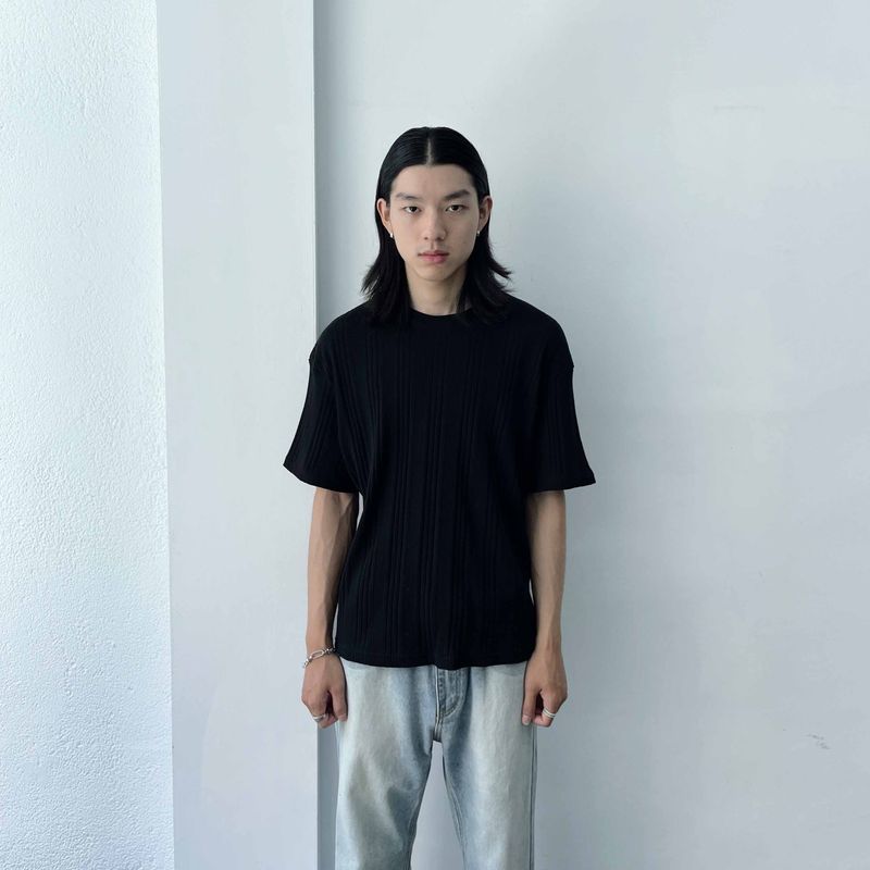 FADE MEET（フェードミート）の「Wide Rib Crew Tee（Tops）」