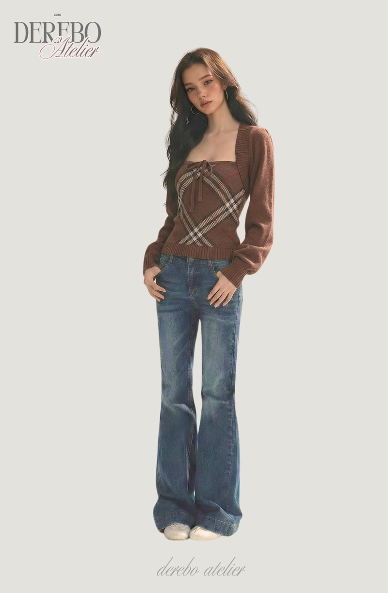 Heritage Brown Bolero Two-Piece Top