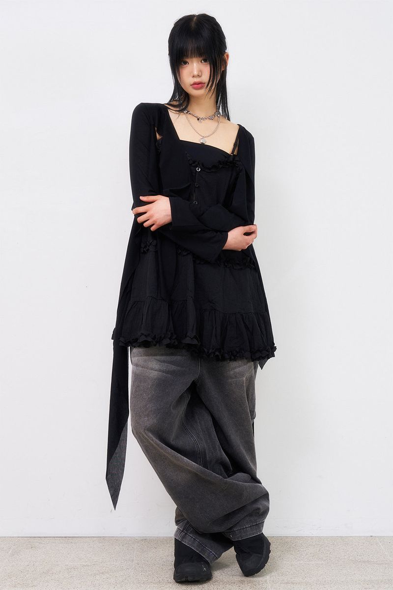 Stingray cutting knot cardigan