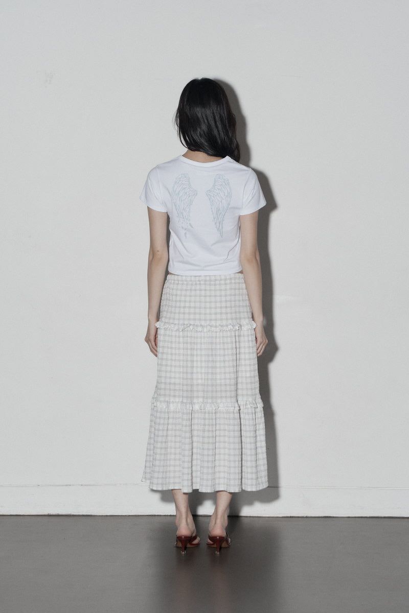 long cc skirt (white)