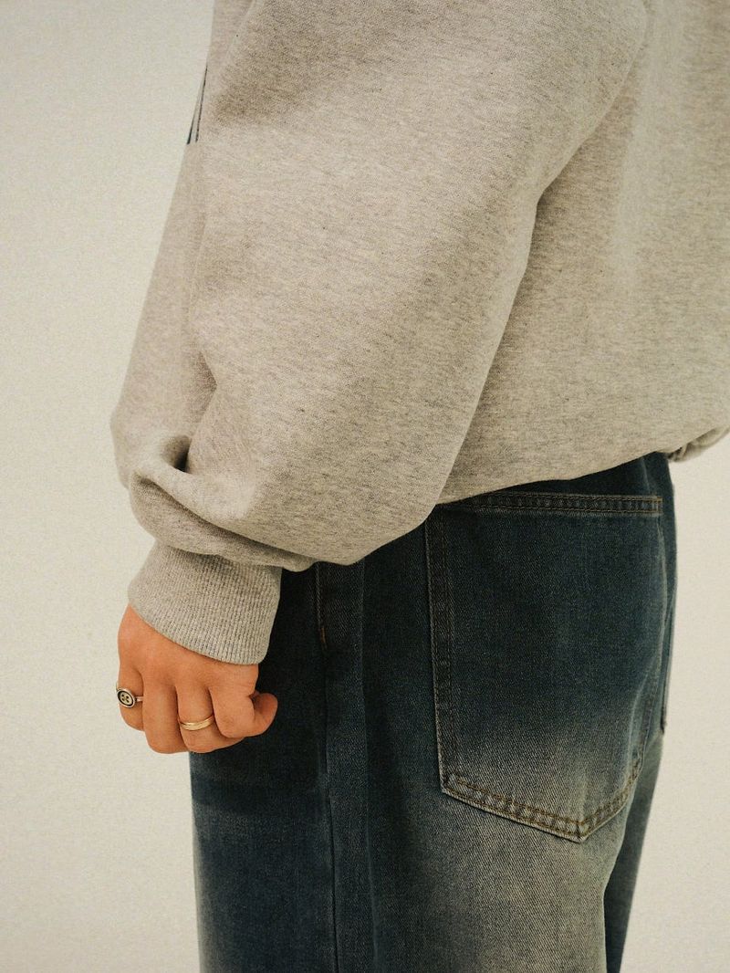 AN Buffalo Fleece Crop Sweatshirt