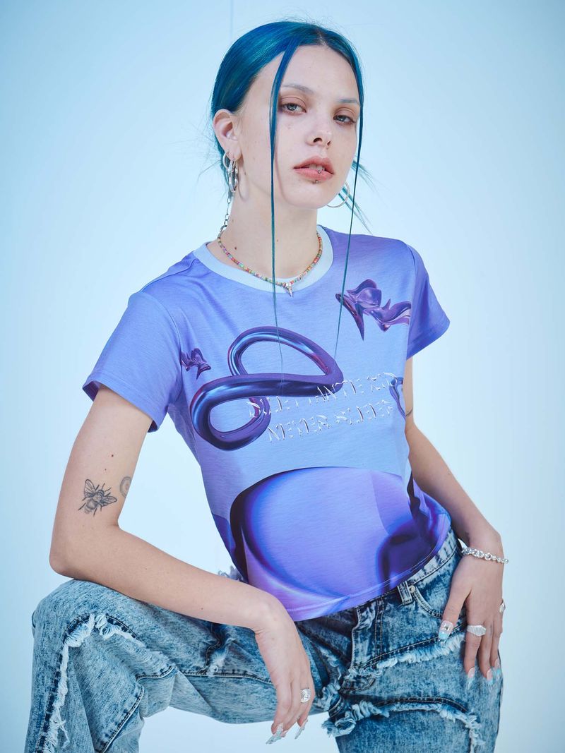 PURPLE DREAM CROP T