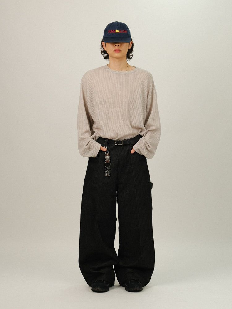 ON Non-fade Herringbone Patch Denim Pants