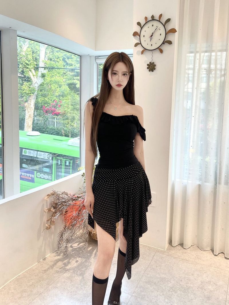 1509. Frill Two-Way Sleeveless (3 Colors)