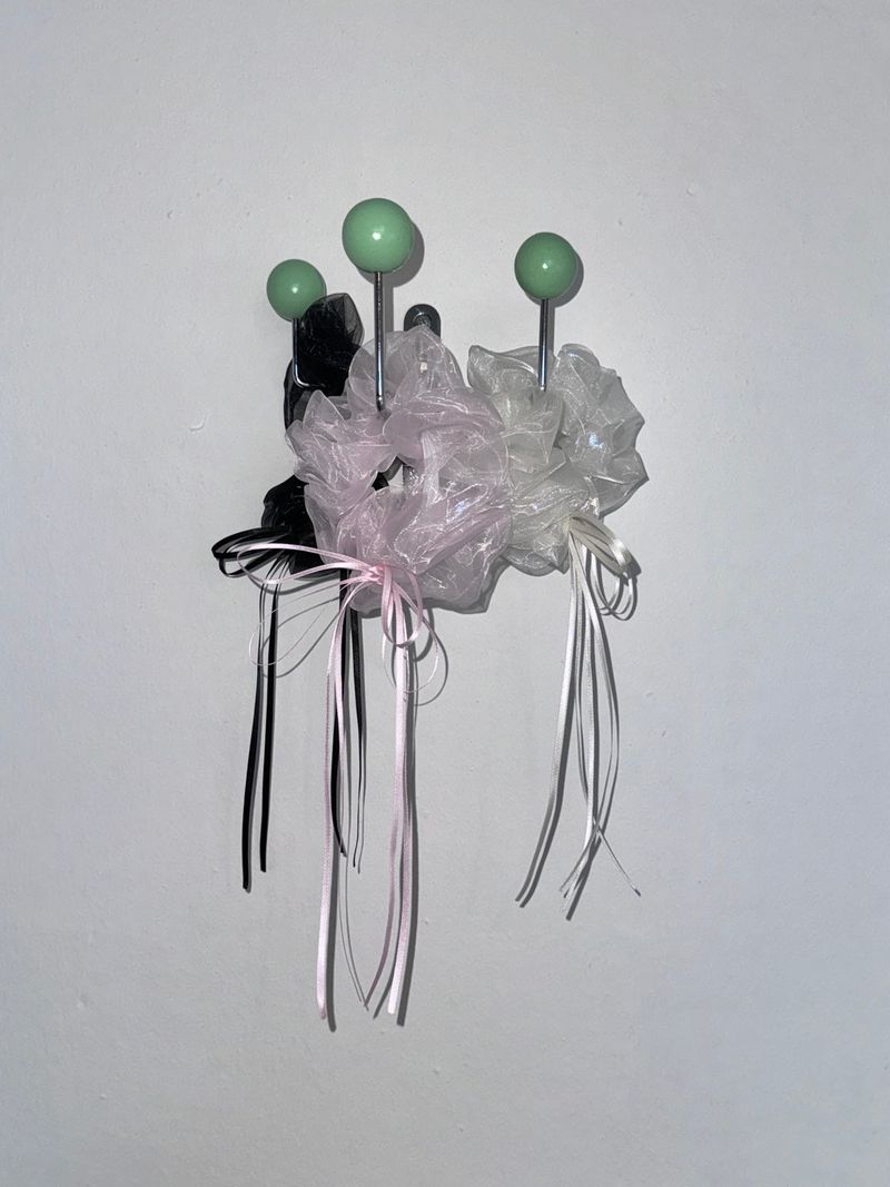 Chiffon Ribbon Scrunchies (3 Colors)