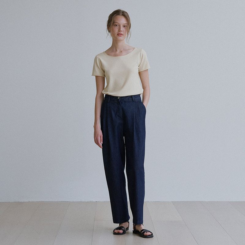 URAGO（ユラゴ）の「Rui wide denim pants（Pants）」
