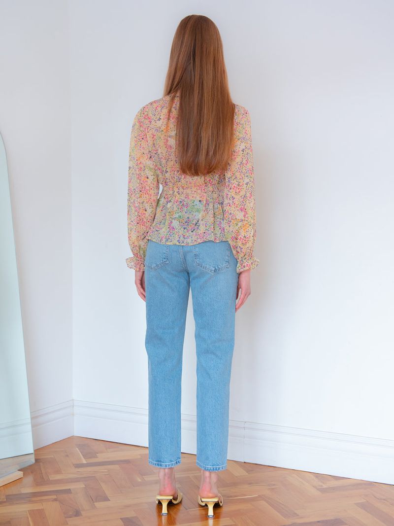 TUCK DETAIL BLOUSE_YELLOW
